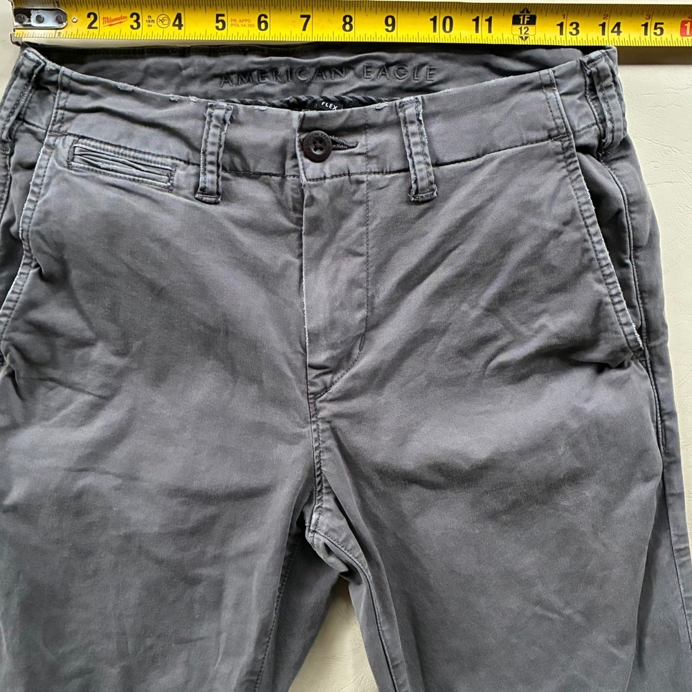 American Eagle Outfitters Mens Gray Flex Casual Pants 28x30 M120605U9A